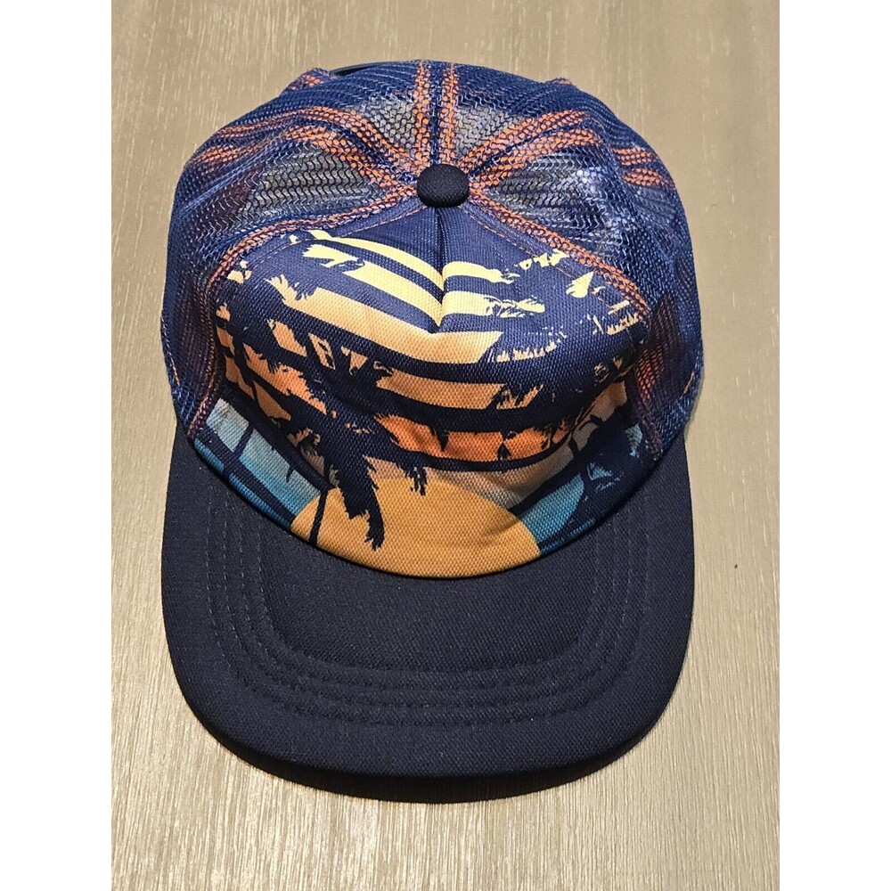 TOMMY BAHAMA MENS  "SUNSET" SNAPBACK ADJUSTABLE TRUCKER BASEBALL CAP. L/XL